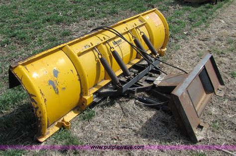 meyer skid steer plow for sale|small residential snow plow.